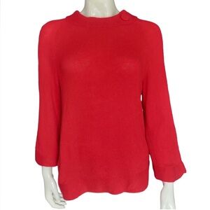 PRIVE red 100% cashmere sweater M L